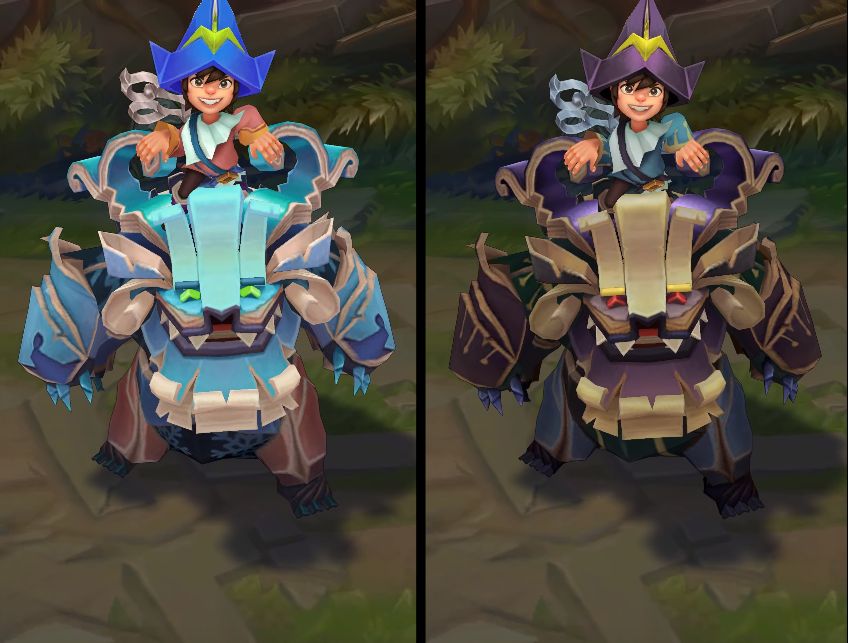 Papercraft Nunu chroma skin  pack for league of legends ingame picture