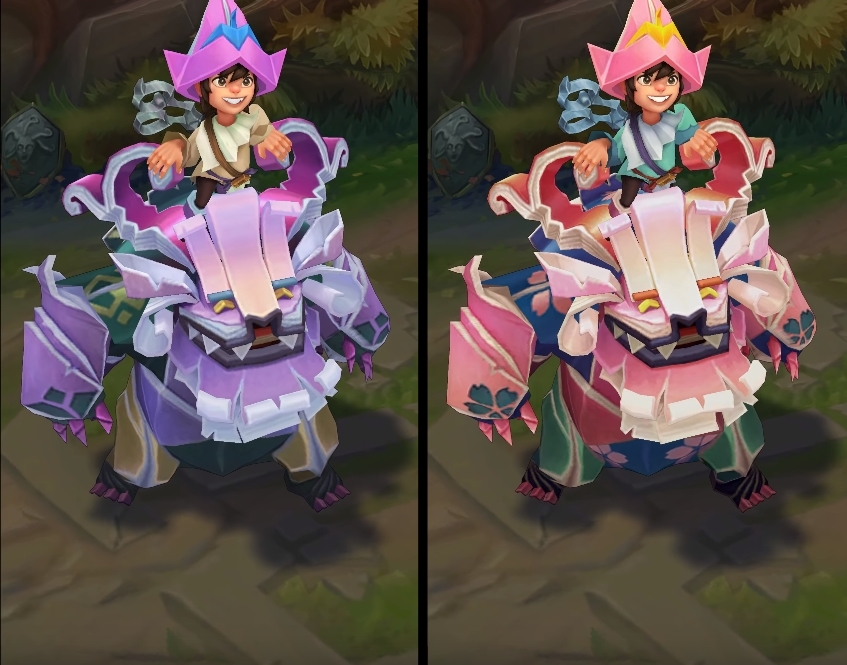 Papercraft Nunu chroma skin  pack for league of legends ingame picture