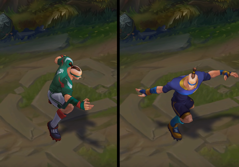 Playmaker Lee Sin chroma skin  pack for league of legends ingame picture