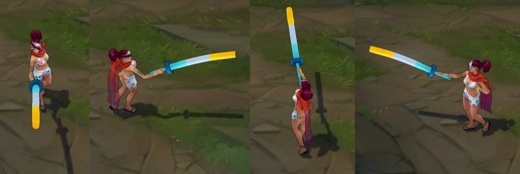 Pool Party Fiora Chroma skin - League of Legends skin