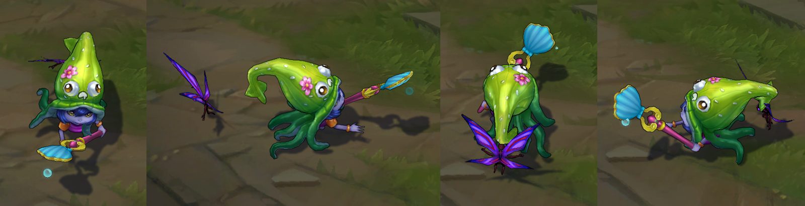 pool party lulu chroma skin  pack for league of legends ingame picture