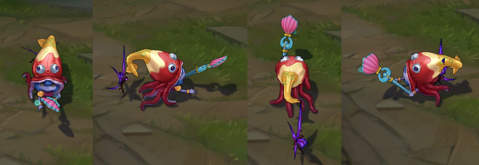 pool party lulu chroma skin  pack for league of legends ingame picture