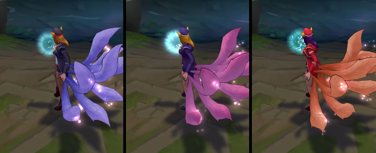 popstar ahri chroma skin  pack for league of legends ingame picture