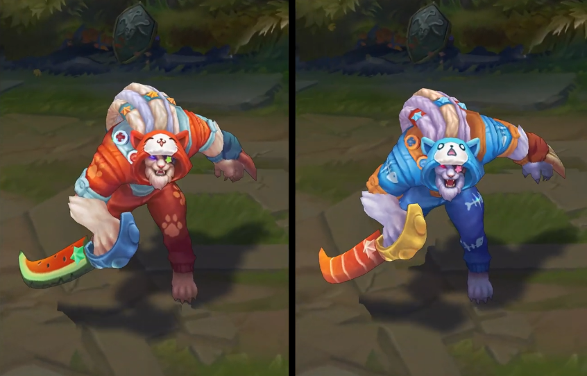 Pretty Kitty Rengar chroma skin pack for league of legends ingame picture