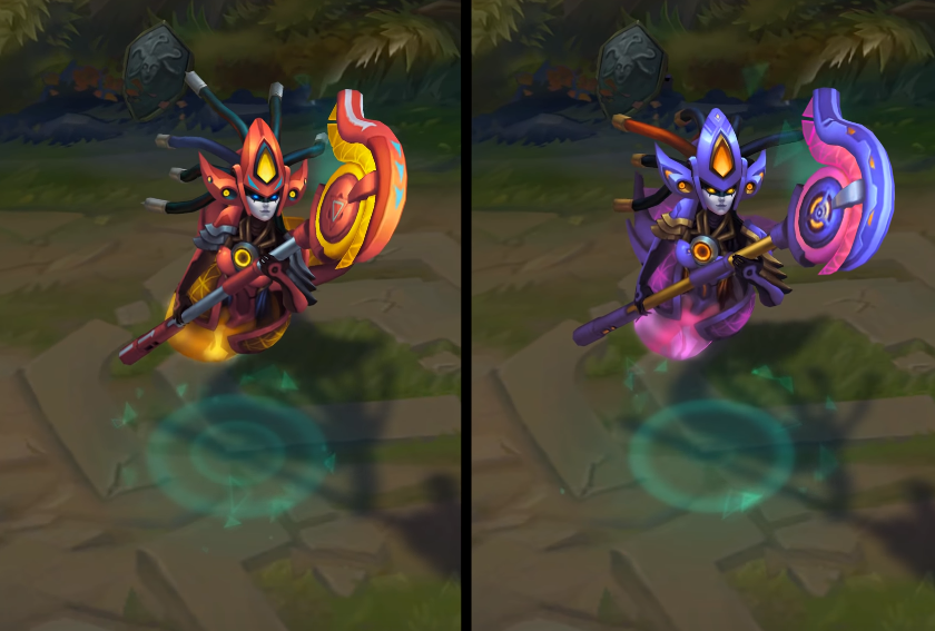 Program Nami chroma skin  pack for league of legends ingame picture