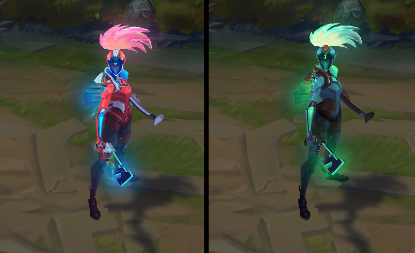 PROJECT Akali chroma skin pack for league of legends ingame picture