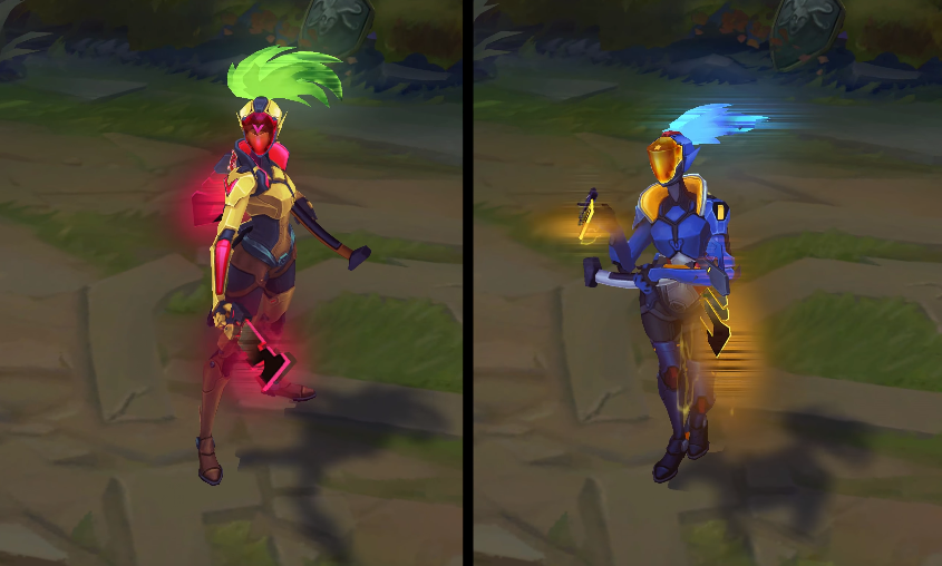 PROJECT Akali chroma skin pack for league of legends ingame picture