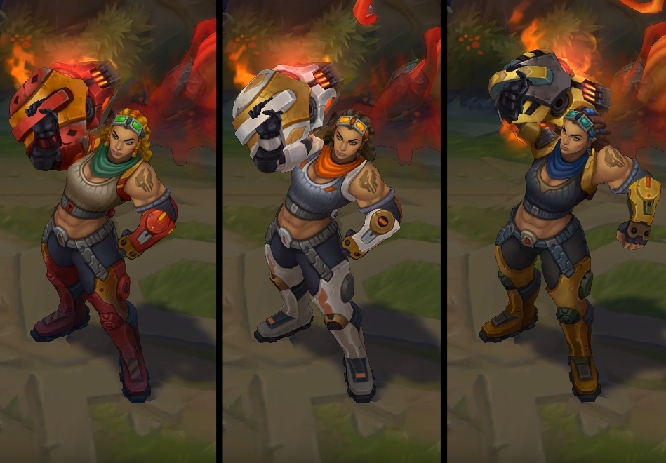 Resistance Illaoi chroma skin  pack for league of legends ingame picture