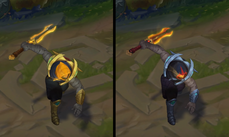 Sand Wraith Pyke Chroma skin - League of Legends skin