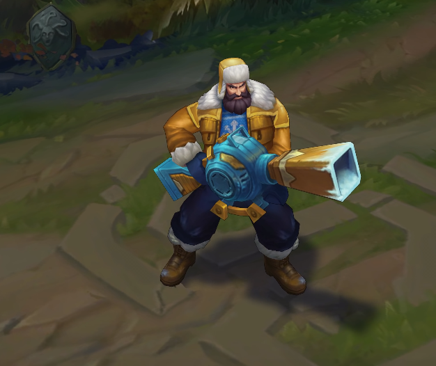 snow day Graves chroma skin  pack for league of legends ingame picture