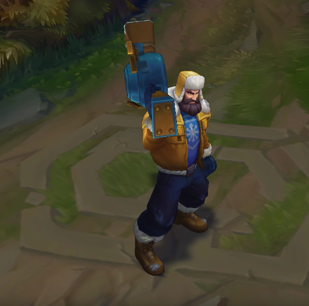 snow day Graves chroma skin  pack for league of legends ingame picture