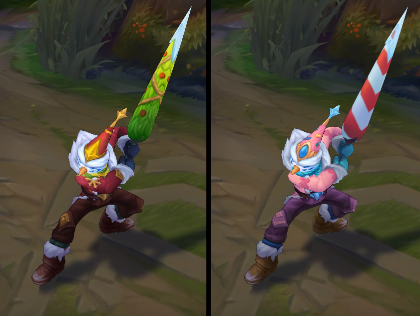Snow Man Yi chroma skin  pack for league of legends ingame picture