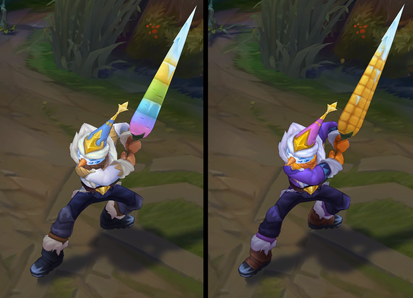 Snow Man Yi chroma skin  pack for league of legends ingame picture