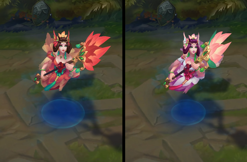 Splendid Staff Nami chroma skin  pack for league of legends ingame picture