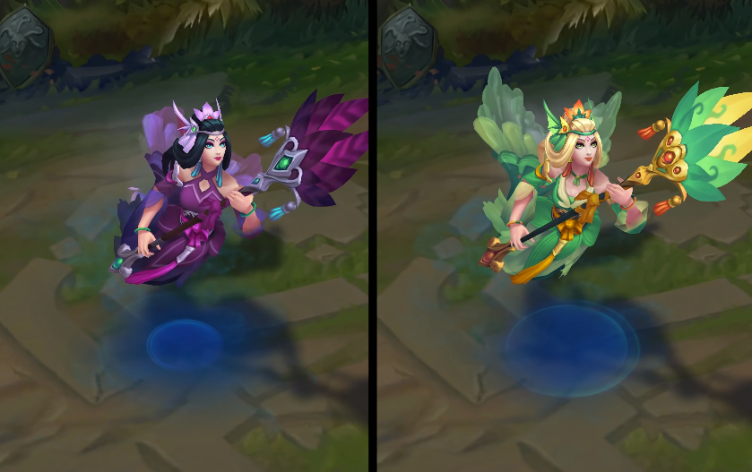 Splendid Staff Nami chroma skin  pack for league of legends ingame picture