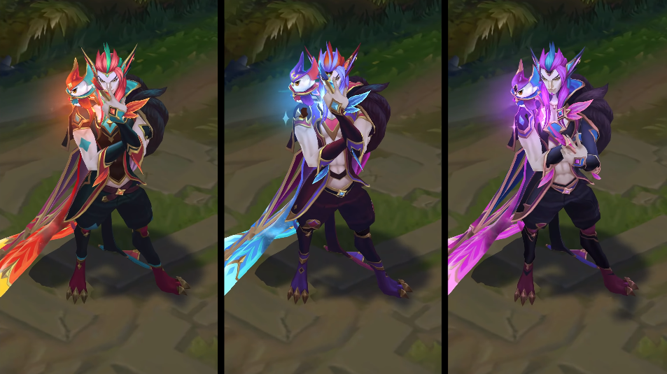 star guardian rakan chroma skin  pack for league of legends ingame picture
