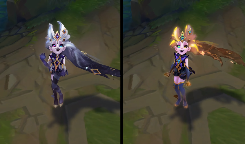 Star Guardian Zoe chroma skin  pack for league of legends ingame picture