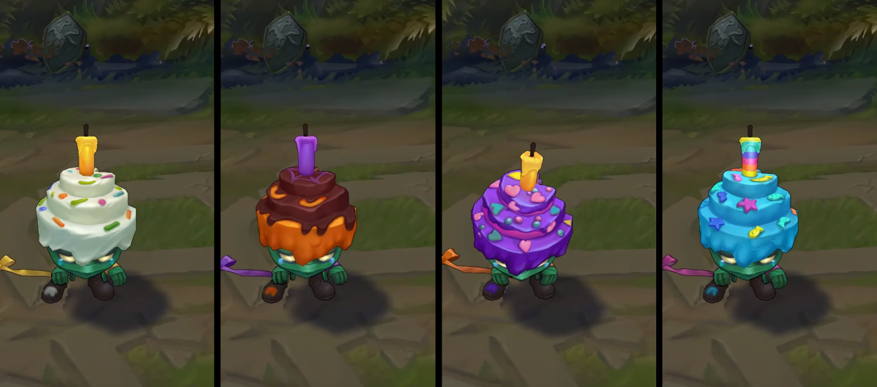 Surprise Party Amumu chroma skin  pack for league of legends ingame picture