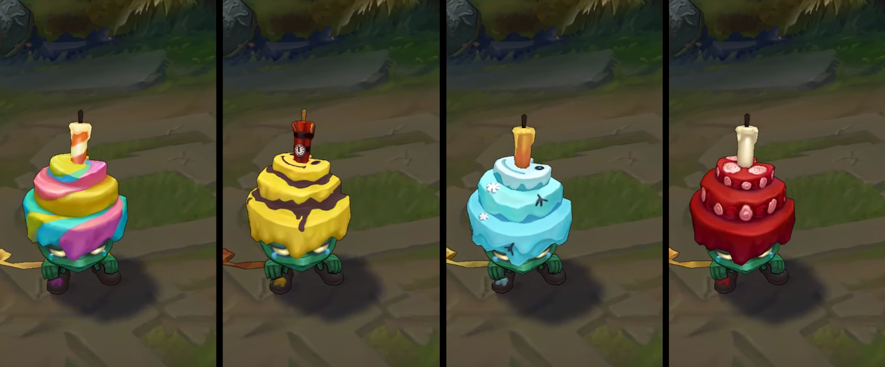 Surprise Party Amumu chroma skin  pack for league of legends ingame picture