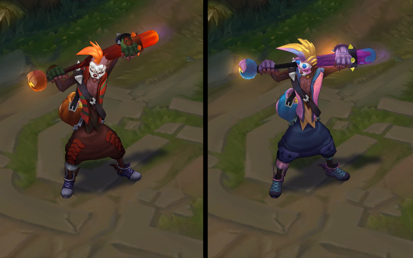 Trick or Treat Ekko chroma skin  pack for league of legends ingame picture