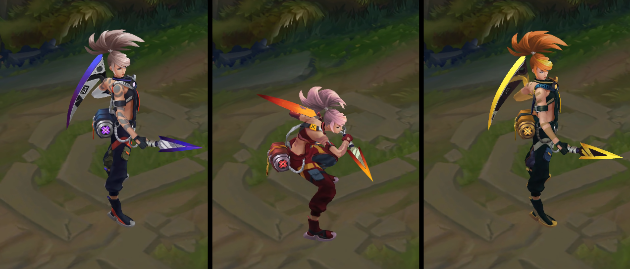 True Damage Akali chroma skin  pack for league of legends ingame picture