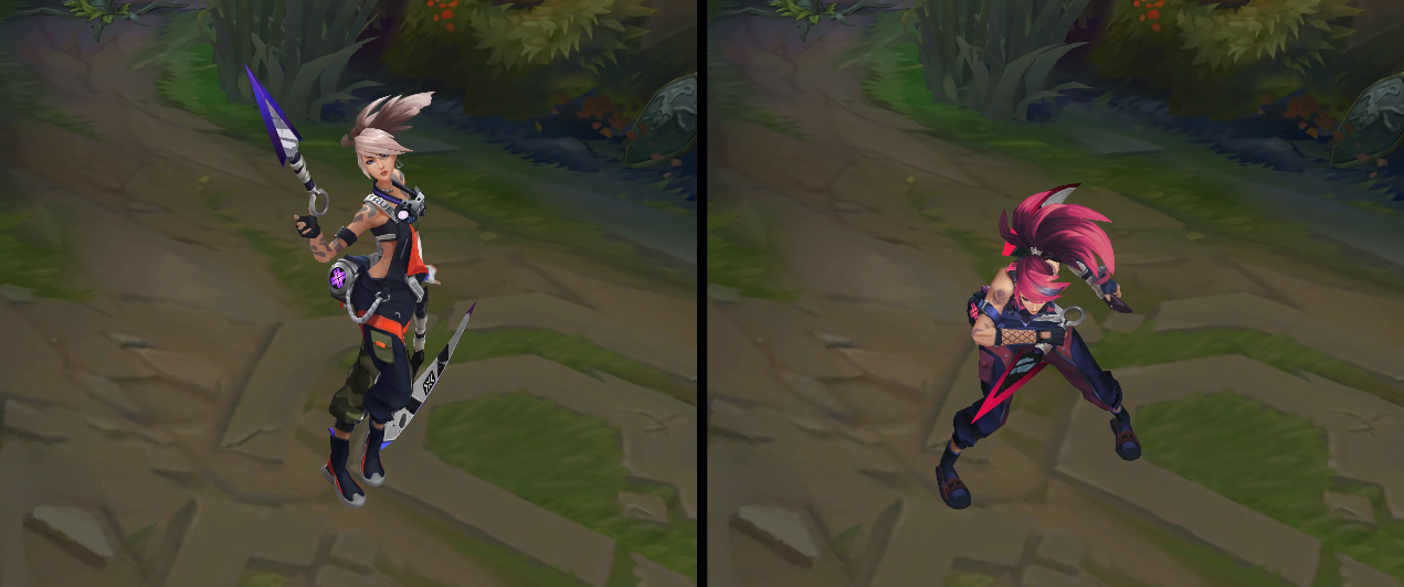 True Damage Akali chroma skin  pack for league of legends ingame picture