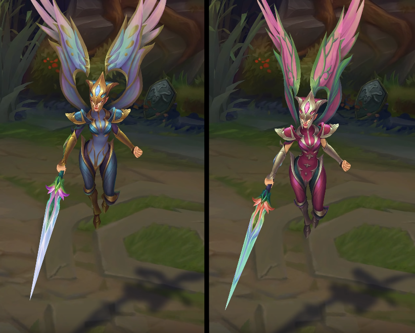 Viridian Kayle chroma skin  pack for league of legends ingame picture
