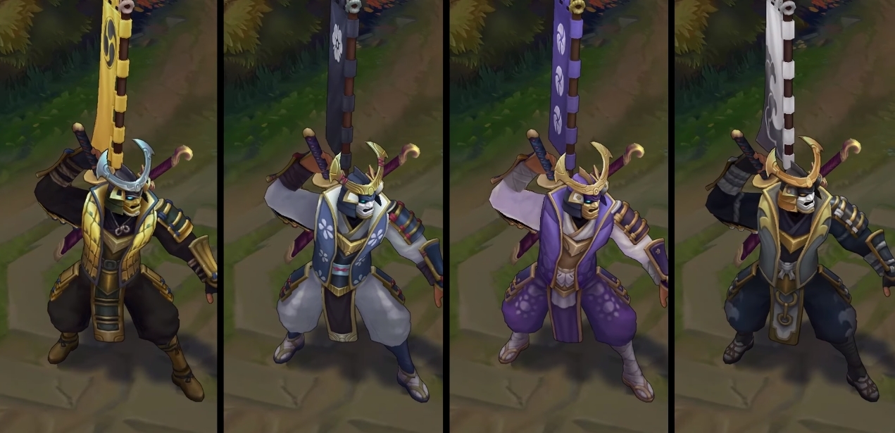 Warlord Shen chroma skin  pack for league of legends ingame picture