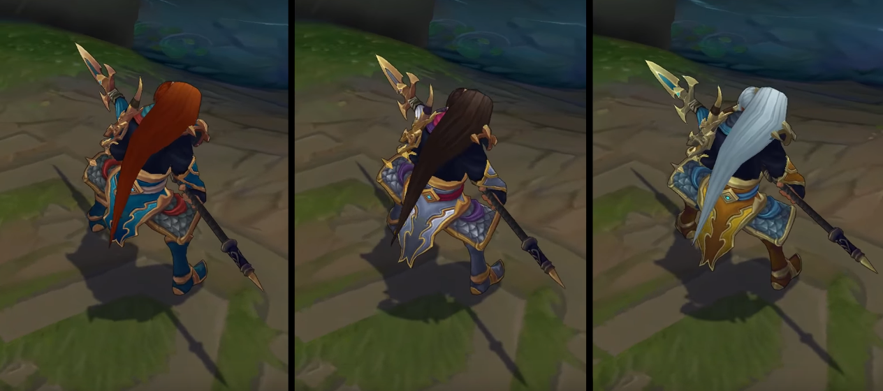 Warring Kingdoms Xin Zhao chroma skin  pack for league of legends ingame picture