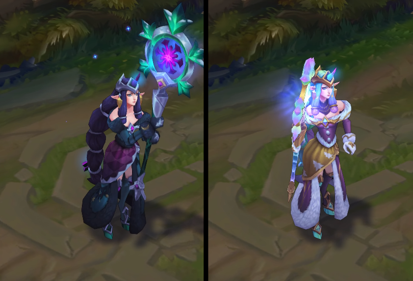 Winter Wonder Soraka chroma skin  pack for league of legends ingame picture