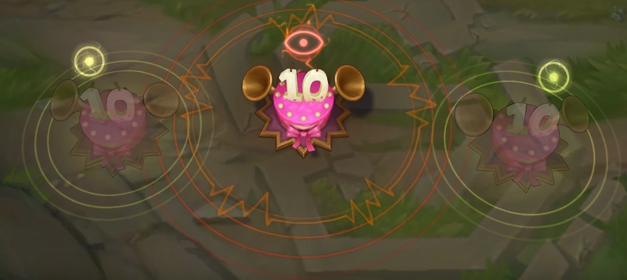 10th anniversary Ward skin for league of legends ingame picture