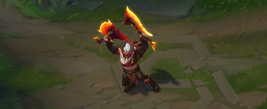dragonslayer olaf skin for league of legends ingame picture