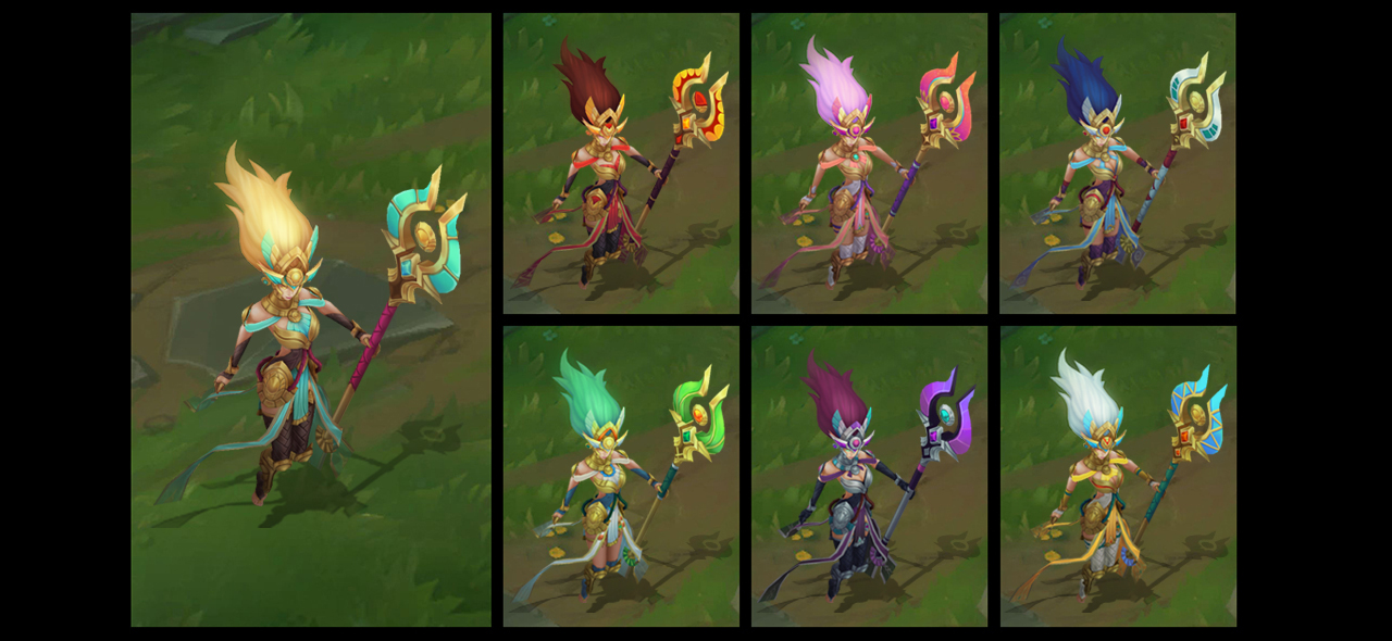 Guardian of the sands janna chroma skin for league of legends ingame picture