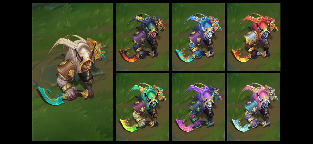 Guardian of the sands rengar chroma skin for league of legends ingame picture