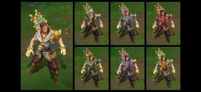 Guardian of the Sands Ryze Chroma skin - League of Legends skin